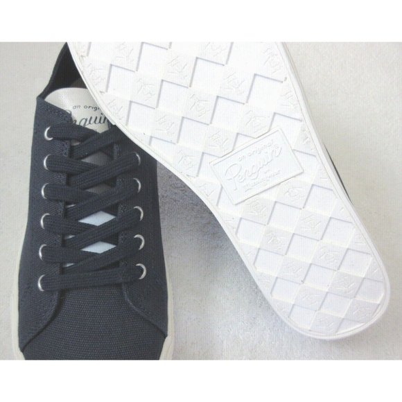 Original Penguin Men's Sam Stripe Classic Lace Up Canvas Dark Blue Shoes NIB - Picture 6 of 6